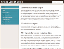 Tablet Screenshot of friezecarpetguide.com